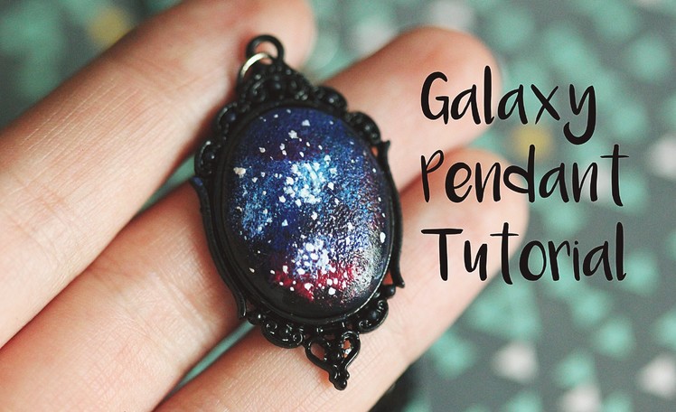 DIY: Galaxy Pendant Tutorial. Polymer Clay
