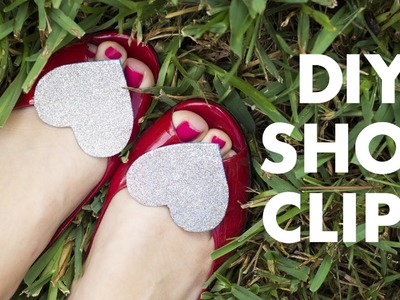 DIY Glitter Shoe Clips