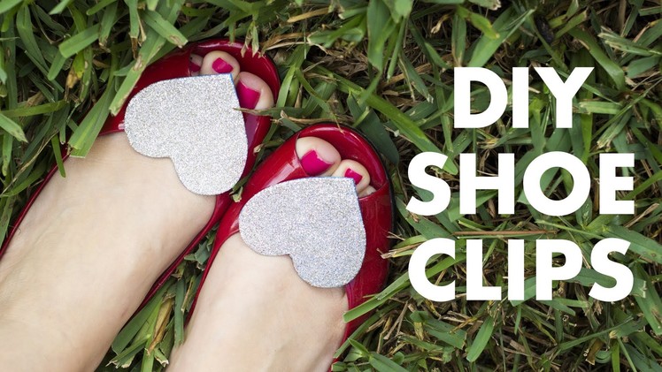 DIY Glitter Shoe Clips