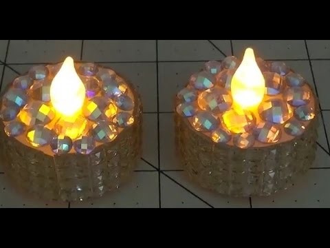 DIY~Gorgeous Faux Tea Light For Token Christmas Gift or Party Favor!