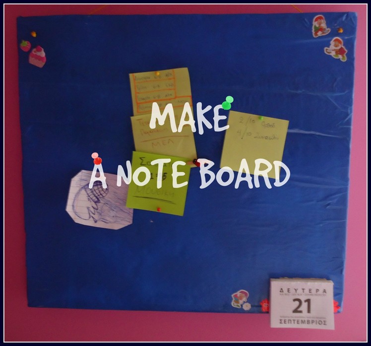 DIY How to make note board