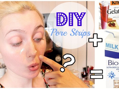 ♡ DIY PORE STRIPS: Do they really work!? (only 2 ingredients!) ♡