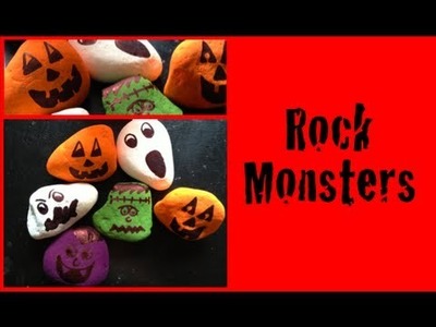 DIY: Rock Monsters ♡ Theeasydiy #HalloweenHorror
