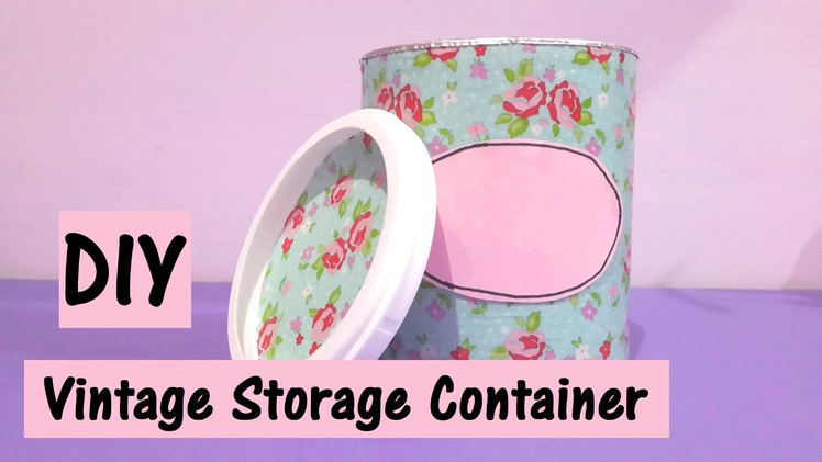 DIY Vintage Storage Container | Decorating Idea