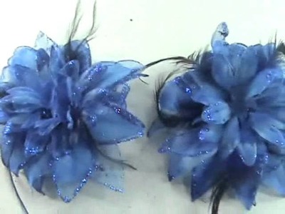Flower hair brooch cheap wholesale hair accessories wholesalesarong.com