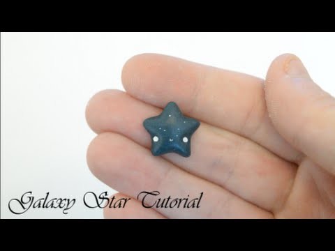 Galaxy Star Tutorial - Polymer Clay Charm