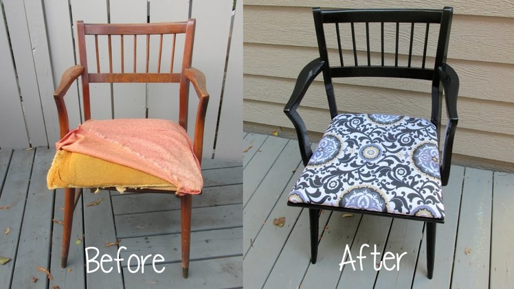 Garbage to Gorgeous Episode #9:  Chair Makeover Craft Klatch DIY