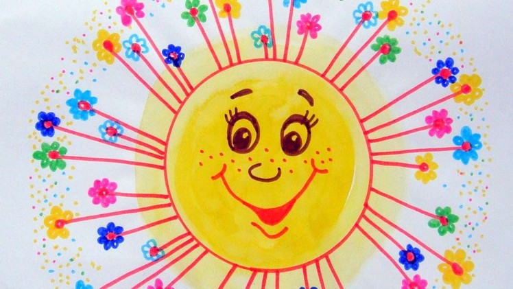 How To Draw A Happy Joyful Sun - DIY Crafts Tutorial - Guidecentral