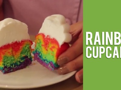 How to Layer your Cupcakes to Make a Rainbow