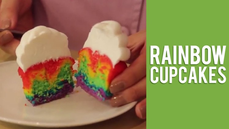 How to Layer your Cupcakes to Make a Rainbow