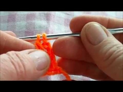 How to make a crochet bobble edging