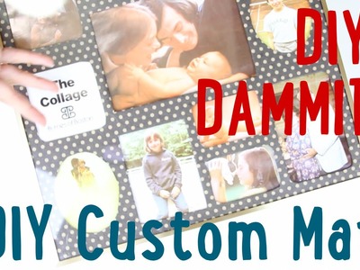 HOW TO MAKE A CUSTOM PICTURE FRAME MAT -- DIY, DAMMIT QUICKIE!