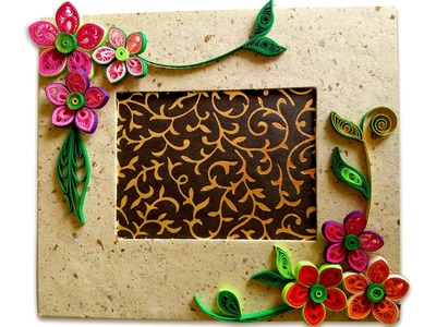 How To Make Beautiful Quilling Photo Frame | Easy Craft Ideas