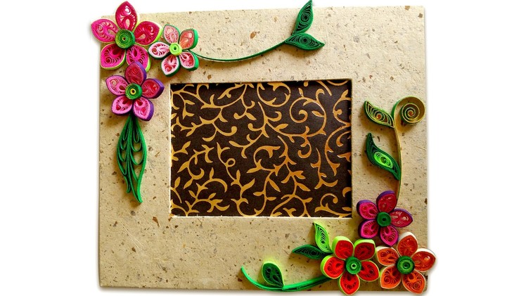 How To Make Beautiful Quilling Photo Frame | Easy Craft Ideas