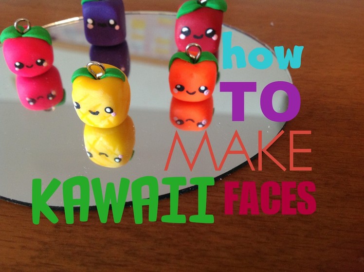 ♡ How To Make Kawaii Faces On Your Clay Charms ♡  | Pasteldaisy