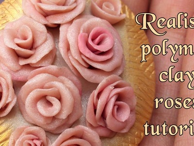 How to make realistic roses polymer clay tutorial