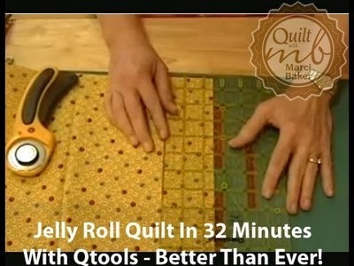 Jelly Roll Quilt in 32 Minutes with Qtools - Better than ever!