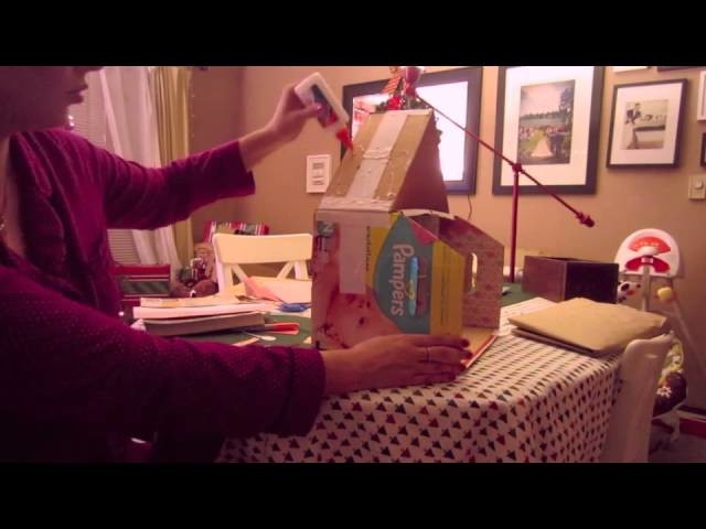 Midnight Elfing - Diaper Box Doll House?