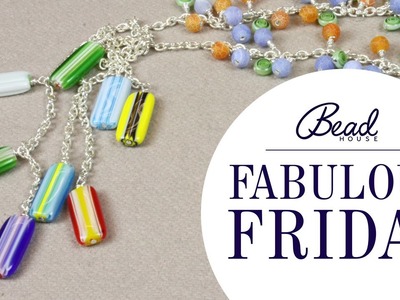 Millefiori Cascade Necklace - Fabulous Friday - Bead House