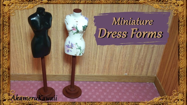 Miniature Doll Dress Forms - Polymer Clay.Fabric Tutorial