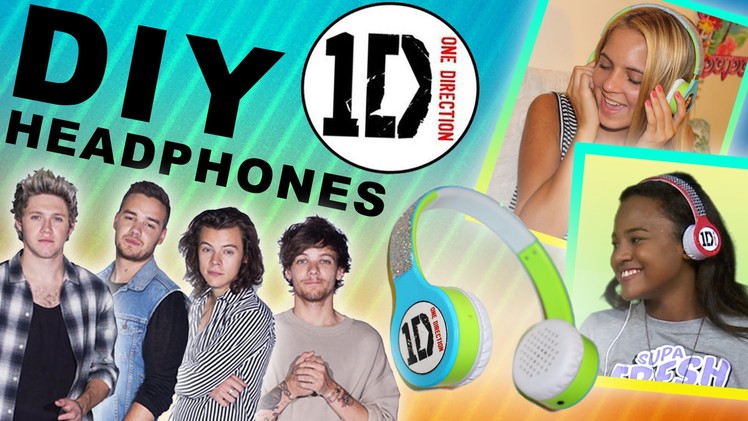 One Direction DIY Headphones - Back to School Craft with jrzgirlz!