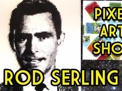 Perler Bead Rod Serling - Pixel Art Show