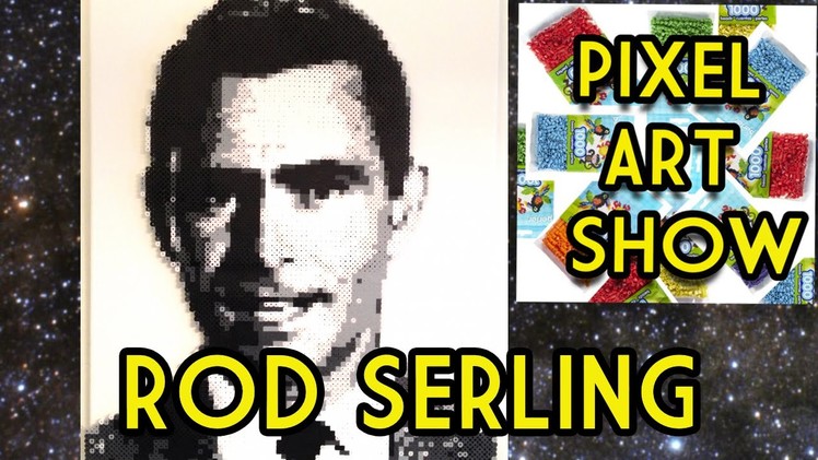 Perler Bead Rod Serling - Pixel Art Show