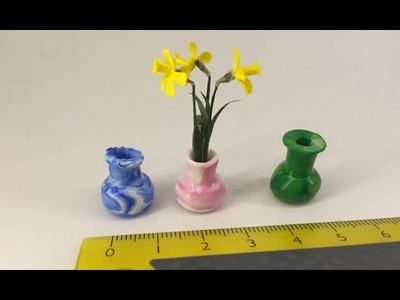 Polymer Clay Miniature -  Vase For Flowers