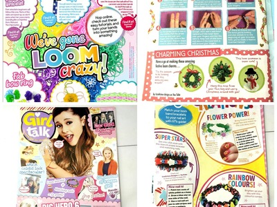 Rainbow Loom - Look whose designs are in Girl Talk Magazine!!!