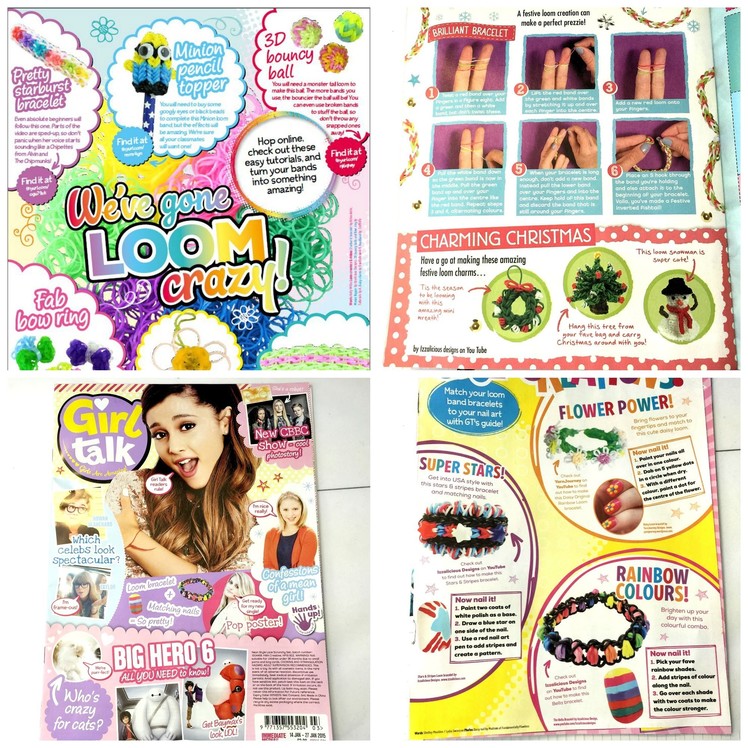 Rainbow Loom - Look whose designs are in Girl Talk Magazine!!!