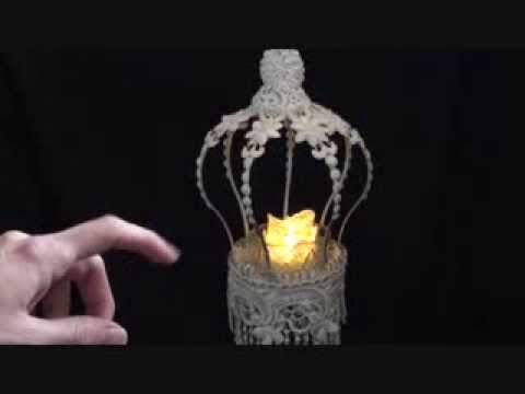 Shabby Crown hanging tea light holder  ( Tresors de Luxe Design Team Project 14)