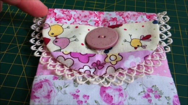 ~Tutorial: Sew a patchwork cell phone bag~