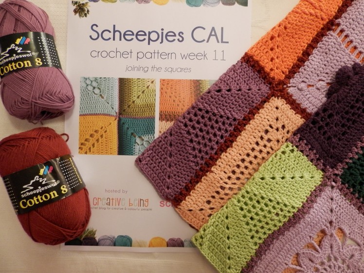 Week 11 Scheepjes CAL 2014 - Joining grannys with option 2 - ENGLISH
