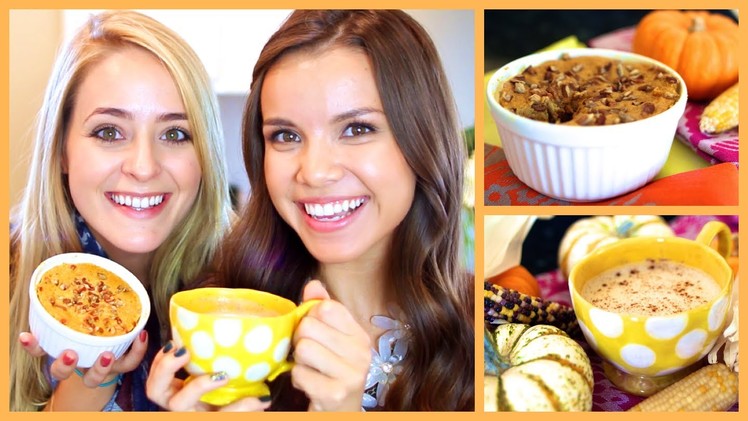 Yummy Pumpkin Spice Mini Cake + Chai Latte!