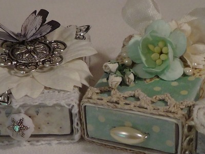 Altered Matchboxes ♥ Shabby Chic Style