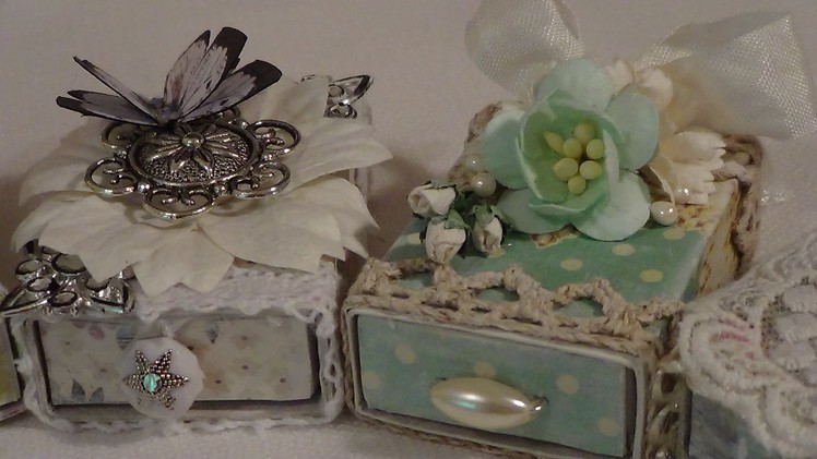Altered Matchboxes ♥ Shabby Chic Style