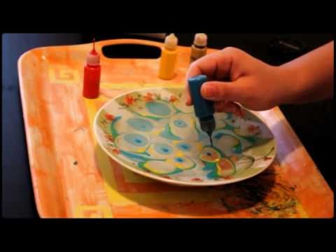 Amazing candle marbling video