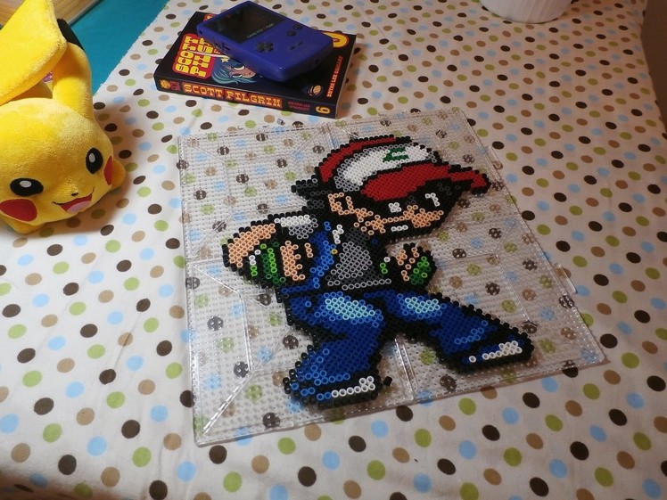 Ash Ketchum (Scott Pilgrim Style) ~ Perler Bead (Stop Motion)