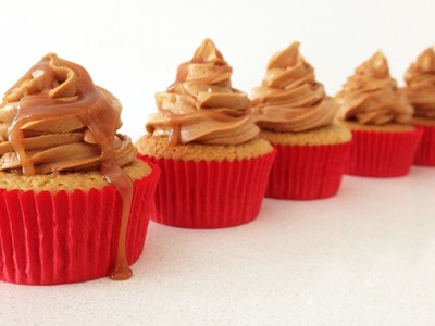 Caramel Cupcakes Recipe HOW TO COOK THAT salted caramel frosting Ann Reardon
