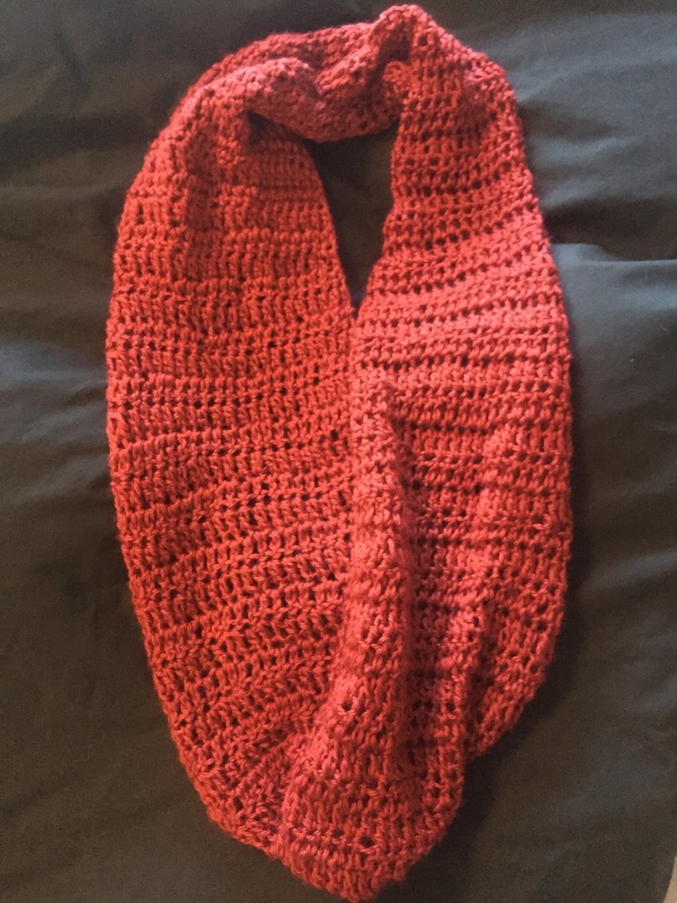 Crochet infinity scarf - super easy great for beginners