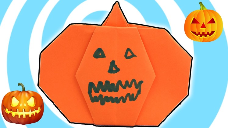 DIY: Halloween Paper Origami Pumpkin Instructions