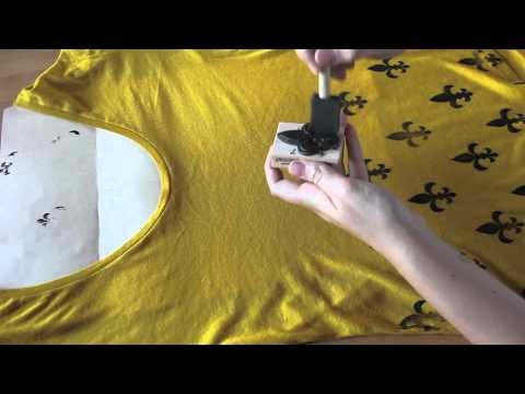 DIY Hand Stamped Shirt