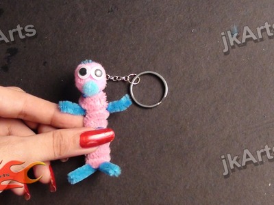 DIY Key-chain from Pipe Cleaner JK Arts 327