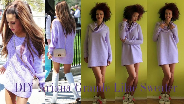 DIY Lilac Sweater Inspired by Ariana Grande | DIY Fall Clothes