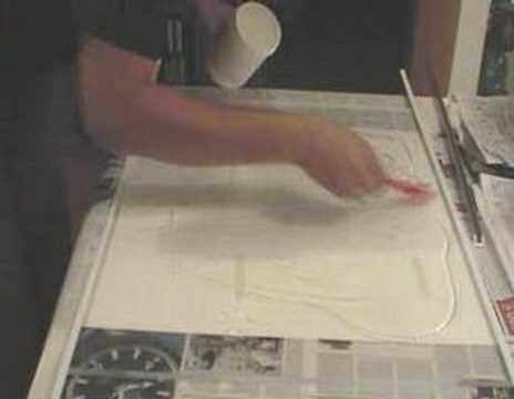 DIY Multitouch display: silicone rubber layer how-to video