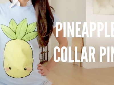 DIY Pineapple Fashion Collar Pin & shirt available!