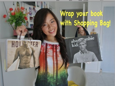 DIY: Wrap your book with a shopping bag!