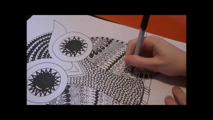 Doodle Art: How to doodle an owl