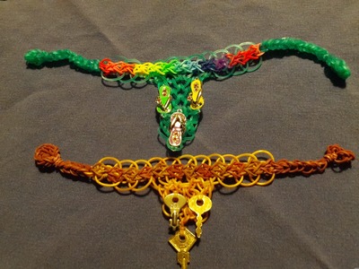Fancy Schmancy Necklace on a Single Rainbow Loom