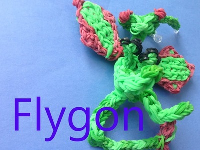 Flygon Pokemon - Rainbow Loom Charms